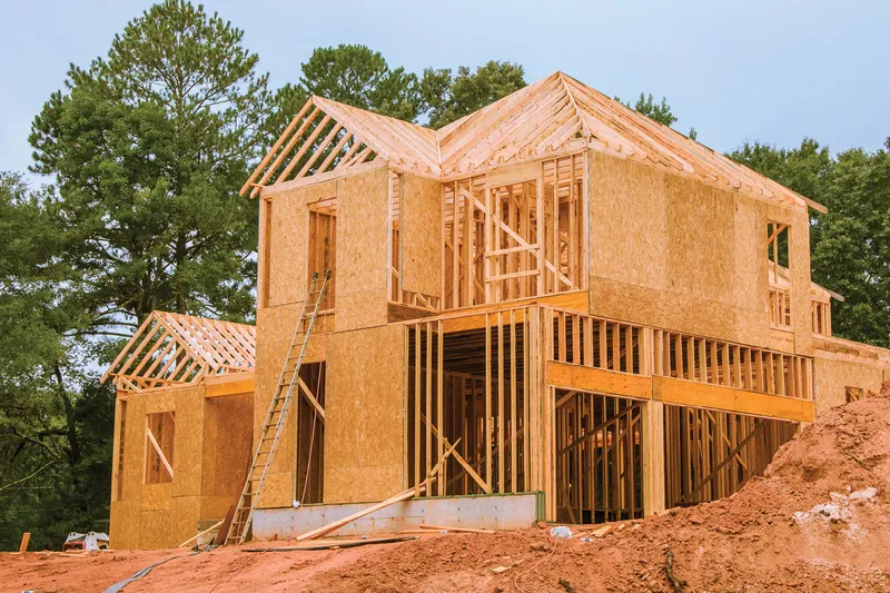 Residential construction project in progress.